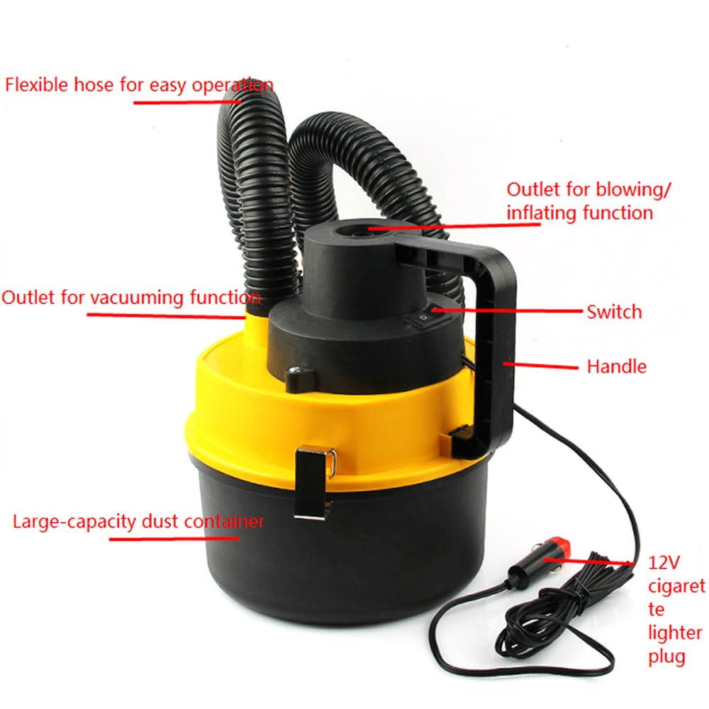 Mulcort Handheld Vacuum Cleaner, 12V 2300PA Powerful Car Vacuum